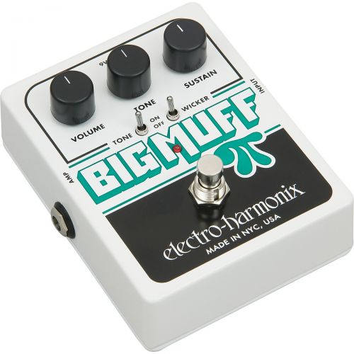  Electro-Harmonix},description:The Electro-Harmonix Big Muff Pi with Tone Wicker is a guitar effects pedal that taps into the sonic power of the legendary Big Muff Pi, and creates n