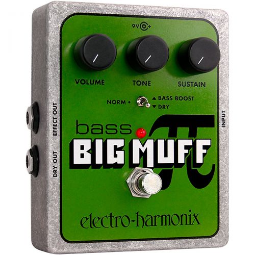  Electro-Harmonix},description:The Electro-Harmonix Bass Big Muff Pi is a distortion pedal that gives bass players that great distortion that the Big Muff is known for with no loss