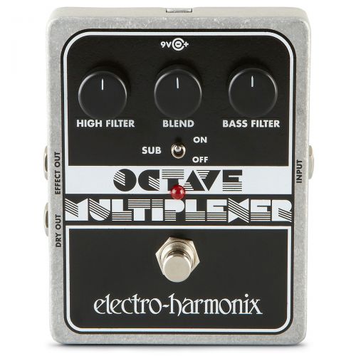  Electro-Harmonix},description:The Electro-Harmonix Octave Multiplexer is finally back, generating deep, phat bass tones one octave below the notes you play into it. Dividing the Oc