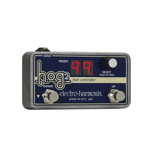  Electro-Harmonix},description:With the HOG2s myriad of sounds, the HOG2 Foot Controller gives you easy access to up to 100 stored presets. Your entire show can be set up at the tou