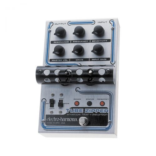  Electro-Harmonix},description:Picture your guitar signal being massaged by a complex set of filters moving through a vacuum tube maze. Energized by 2 - 12AX7EH tubes, the Tube Zipp