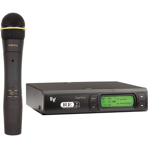  Electro-Voice},description:The RE-2 Wireless Microphone system combines frequency agility and ease of use like no other. The RE-2 transmitters and receivers operate over a 24 MHz b