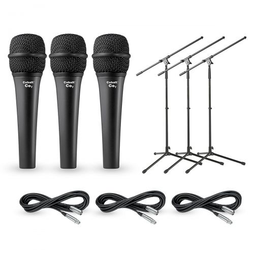  Electro-Voice},description:This Electro-Voice Cobalt 7 microphone package offers an affordable miking solution for live or studio use. It comes complete with three dynamic mics, th