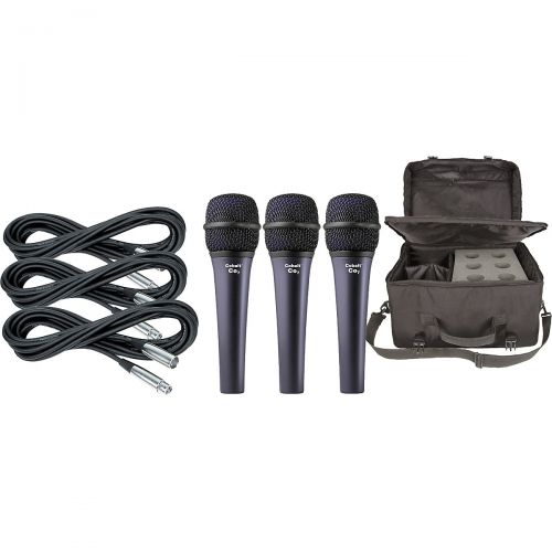  Electro-Voice},description:This Electro-Voice Cobalt 7 microphone package offers an affordable miking solution for live or studio use. It comes with three dynamic handheld mics, an