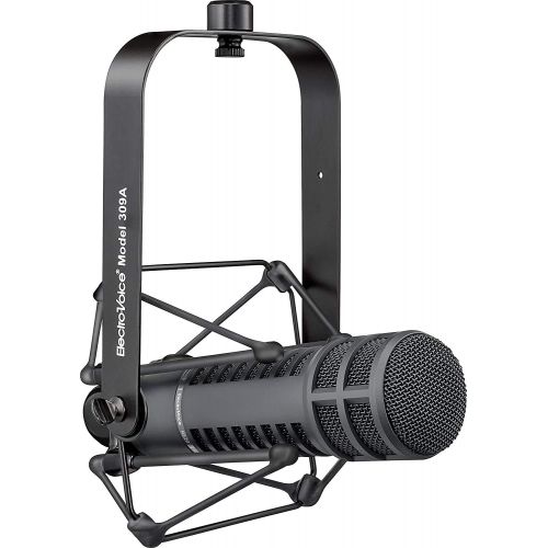 Electro-Voice RE20-BLACK Dynamic Broadcast Announcer Microphone, Black (RE20)