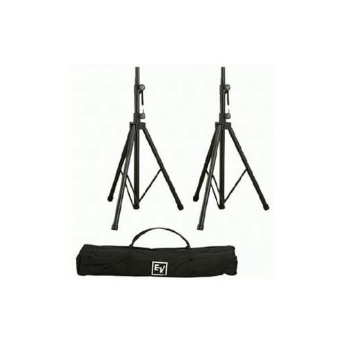  Electro-Voice TSP-1 Aluminum Tripod Speaker Stand Pair with Carry Bag