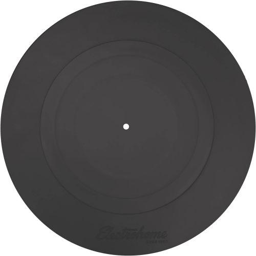  Electrohome Turntable Platter Mat (Black Rubber) - Durable Silicone Design for Vinyl Record Players (PENTRP)