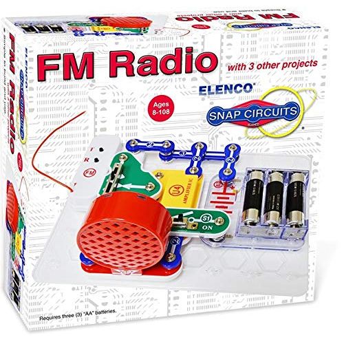  Electronic Snap Circuits Mini Kits Classpack, FM Radio, Motion Detector, Music Box (Set of 5)