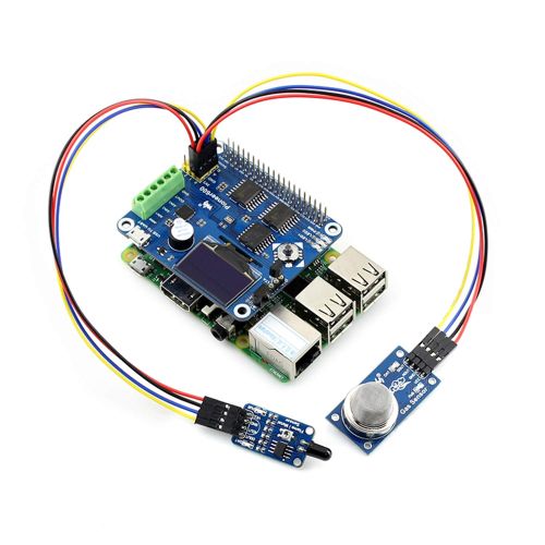  CQRobot Raspberry Pi DIY Open Source Electronic Hardware Kits(CQ-B), Compatible with Raspberry Pi A+B+2B3B, Including Expansion Board Pioneer600+SD Card+IR Controller+Temperature Sensor