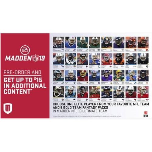  Madden NFL 19 Hall of Fame Edition, Electronic Arts, Xbox One, 014633739220