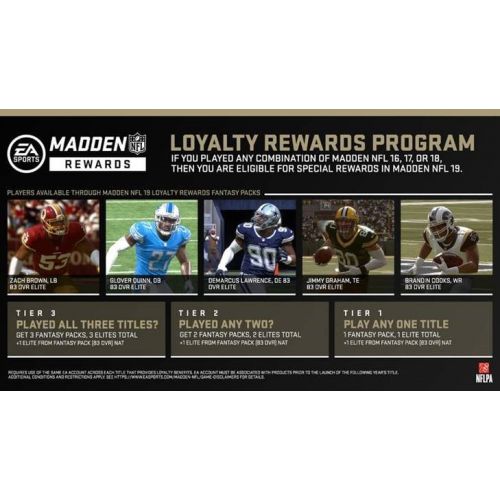  Madden NFL 19 Hall of Fame Edition, Electronic Arts, Xbox One, 014633739220