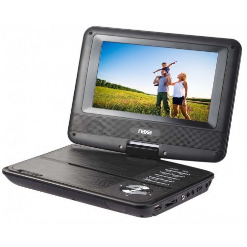  Naxa Electronics NAXA Electronics NPD-703 7-Inch TFT LCD Swivel Screen Portable DVD Player - Black lacquer