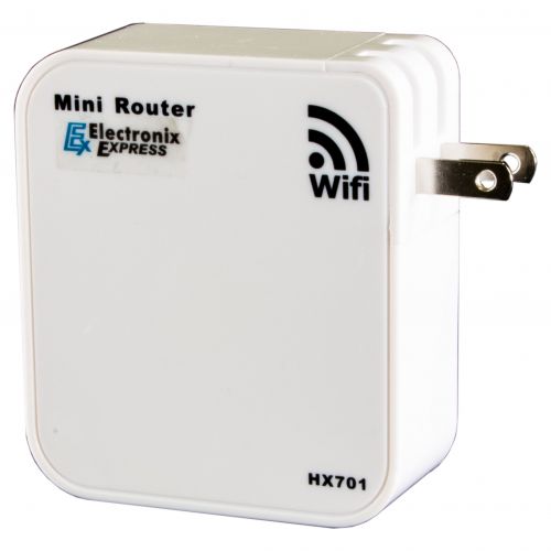  Electronix Express HX701 150Mbps Wireless N Mini Pocket Router, Repeater, 2 LAN Ports, USB Port