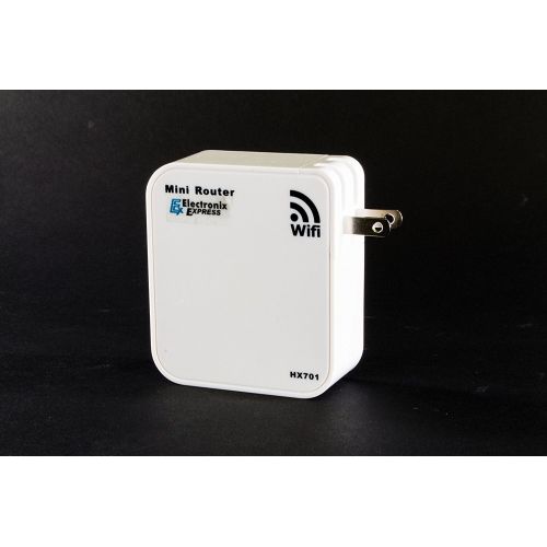  Electronix Express HX701 150Mbps Wireless N Mini Pocket Router, Repeater, Client, 2 LAN Ports, USB Port for Charging and Storage, Multifunctional USB Port for File Sharing and.., By Electronix Expres