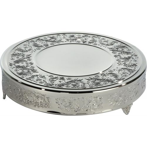  Elegance 89942 18 Plateau Round Cake Stand, Nickel