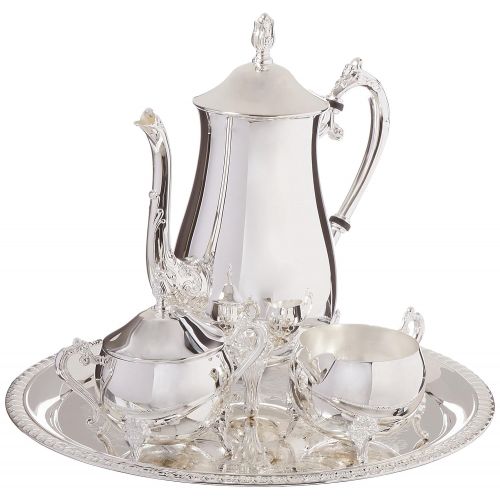  Elegance Silver 8917 Hotel Collection Coffee Service Set, 4 Piece