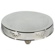 Elegance Silver 89902 Silver Plated Round Cake Stand, 18