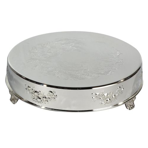  Elegance Silver 89907 Silver Plated Round Cake Stand, 16