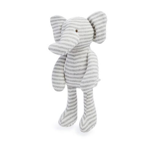  Elegant Baby Striped Knit Elephant Toy - Ages 6 Months+