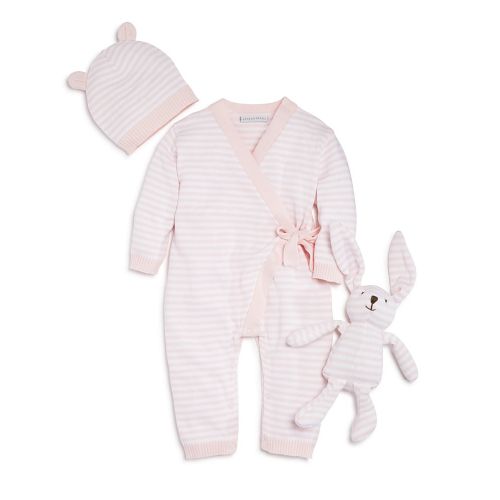  Elegant Baby Girls Bodysuit, Hat & Bunny Gift Set, Baby - 100% Exclusive