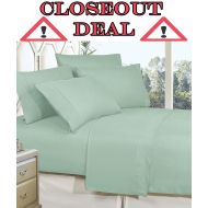 Elegant Comfort Closeout Deal 1500 Thread Count Wrinkle & Fade Resistant Egyptian Quality Ultra Soft Luxurious 3-Piece Bed Sheet Set with Deep Pockets, Twin Mint Green