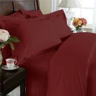 Elegant Comfort 4-Piece 1500 Thread Count Egyptian Quality Bed Sheet Sets with Deep Pockets, Full, Burgundy