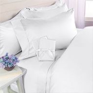 Elegant Comfort 4-Piece 1500 Thread Count Egyptian Quality Bed Sheet Sets with Deep Pockets, Full, White