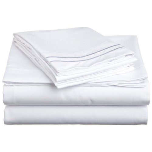  Elegant Comfort 4-Piece 1500 Thread Count Egyptian Quality Bed Sheet Sets with Deep Pockets, Full, White