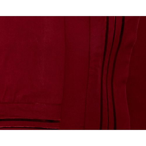 Elegant Comfort 1500 Thread Count Wrinkle & Fade Resistant Egyptian Quality Ultra Soft Luxurious 4-Piece Bed Sheet Set, King, Burgundy