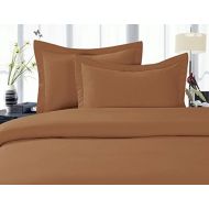 Elegant Comfort 1500 Thread Count Egyptian Quality Super Soft Wrinkle Free 4-Piece Sheet Set, Queen, Mocha Chocolate