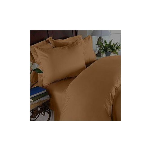  Elegant Comfort 1500 Thread Count Egyptian Quality Super Soft Wrinkle Free 4-Piece Sheet Set, Queen, Mocha Chocolate
