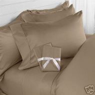 Elegant Comfort 4-Piece 1500 Thread Count Wrinkle & Fade Resistant Egyptian Quality Ultra-Soft Bed Sheet Set, King, Taupe
