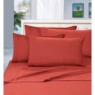 Elegant Comfort 4 Piece 1500 Thread Count Luxury Silky Soft Egyptian Quality Coziest Sheet Set, Queen, Rust/Orange