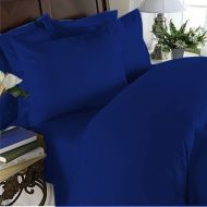 Elegant Comfort 4 Piece 1500 Thread Count Luxury Ultra Soft Egyptian Quality Coziest Sheet Set, California King, Royal Blue
