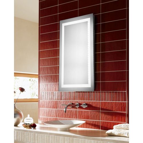  Elegant Decor MRE-6004 Dimmable 5000K LED Electric Mirror Rectangle 24 Width x 40 Height