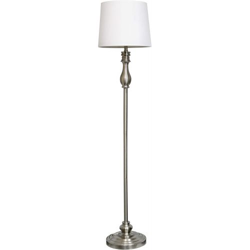  Elegant Designs LC1015-BST Three Pack Lamp Set (2 Table Lamps, 1 Floor Lamp), Brushed Steel