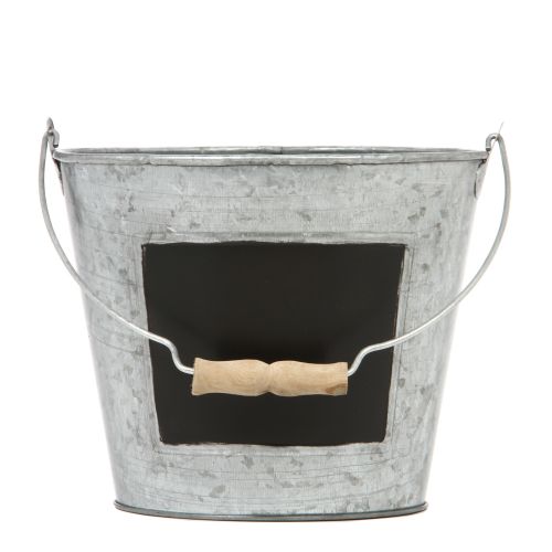 제네릭 Generic Elegant Expressions by Hosley Galvanized Metal Pails With Chalkboard, Set of 6