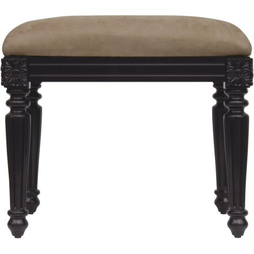  Elegant Home Fashion Tara Stool, Dark Espresso/Beige