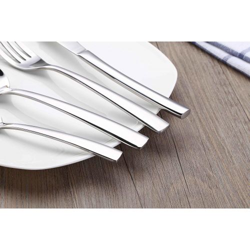  Elegant Life Besteck, 24-teilige Besteck Set, aus Japan-Edelstahl Hochwertige Spiegelpolierte Besteck-Sets, Mehrzweckgebrauch fuer Haus, Kueche, Restaurant Besteck Sets mit Geschenkb