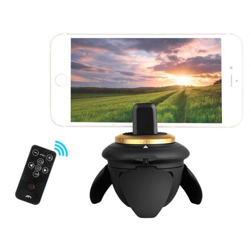  Elegantstunning elegantstunning Mini Electric Panorama Tripod Head 360 Degree Rotating for Smartphones Pocket Camera Micro SLR Camera