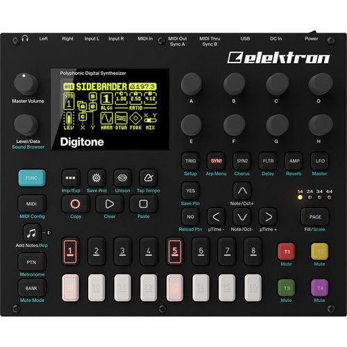  Elektron Digitone Eight-Voice Digital FM Synthesizer and Sequencer