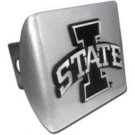 Elektroplate Iowa State Cyclones Brushed Silver with I State Emblem Metal Trailer Hitch Cover Fits 2 Inch Auto Car Truck Receiver with NCAA College Sports Logo