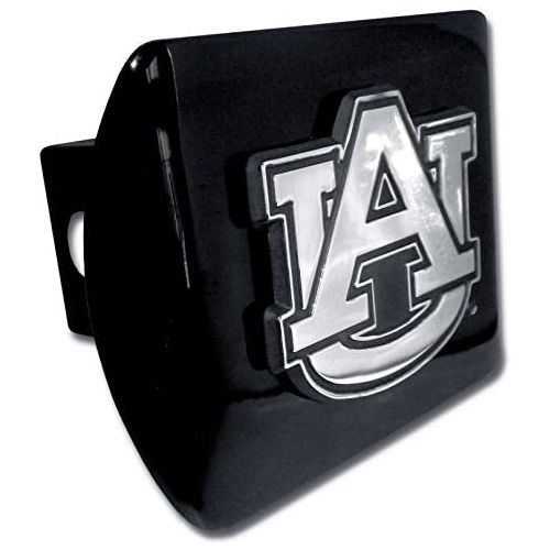  Elektroplate C210AU1 Auburn University Tigers Black with Chrome AU Emblem NCAA College Sports Metal Trailer Hitch Cover Fits 2 Auto Car Truck Receiver