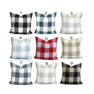 /ElemenOPillows Buffalo Check Pillow Covers, Plaid Pillows. Check Pillow, Gingham Pillow, Throw Pillow, Farmhouse Pillow, Pillow Sham.Euro Sham.cm.All Sizes