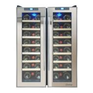 Element by Vinotemp 48-bottle Dual-zone Thermoelectric Mirrored Wine Cooler by Element by Vinotemp