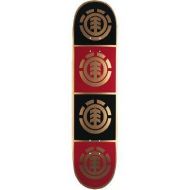Element QUADRANT Skateboard Deck-8.0 WHT BLK RED thriftwood w/ MOB GRIP