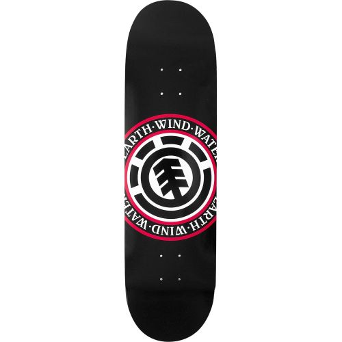  Element Skateboards Seal Black Skateboard Deck - 7.75 x 31.7 with Jessup WS Die-Cut Black Griptape - Bundle of 2 Items