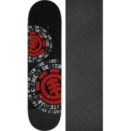 Element Skateboards Dispersion Black Skateboard Deck - 7.75 x 31.7 with Jessup Black Griptape - Bundle of 2 Items