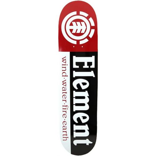  Element Skateboards Section Skateboard Deck - 8.2 x 32.25 with Black Magic Black Griptape - Bundle of 2 Items