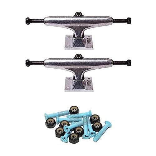  Element Skateboards Standard Raw Skateboard Trucks - 4.75 Hanger 7.5 Axle with 1 Tar Heel Blue Hardware - Bundle of 2 Items